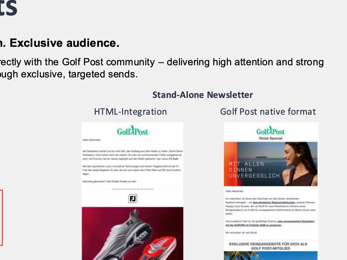 Standalone Newsletter Vorschau