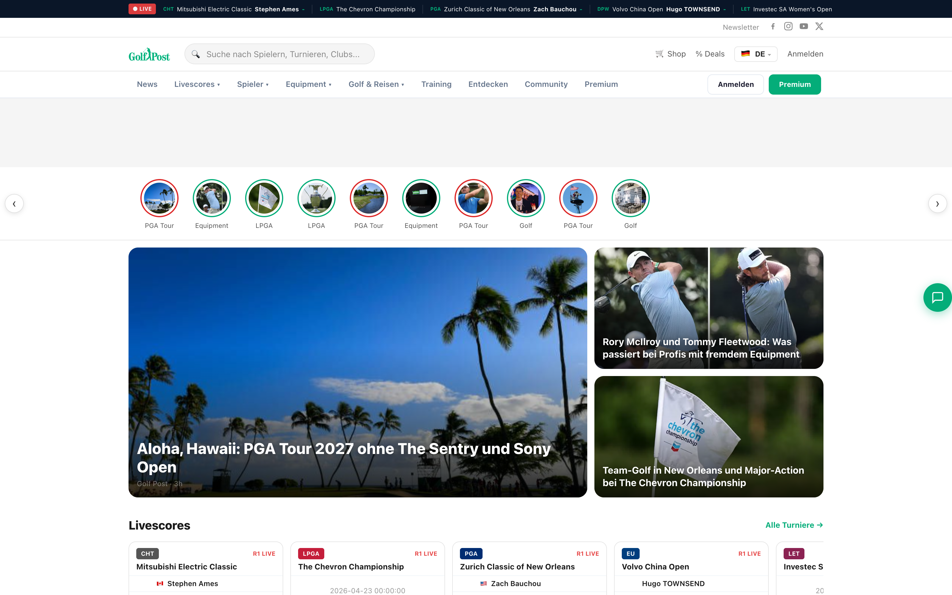 Golf Post Homepage
